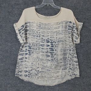 Lungo L’arano Beige Linen Women Blouse